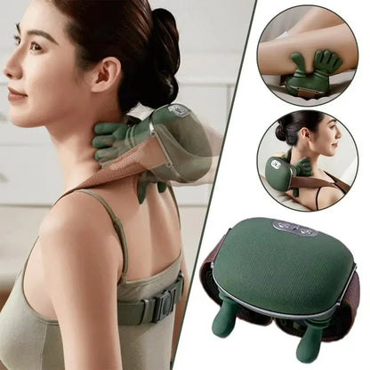 Maison Shiatsu HandRelief™ :Masseur nuque shiatsu mains 3D chauffantes sans fil