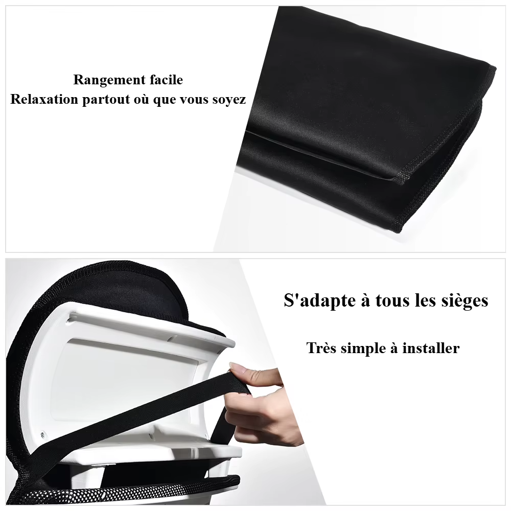Maison Shiatsu SeatRelief™ : Coussin siège massage chauffant dos complet pour maison et voiture